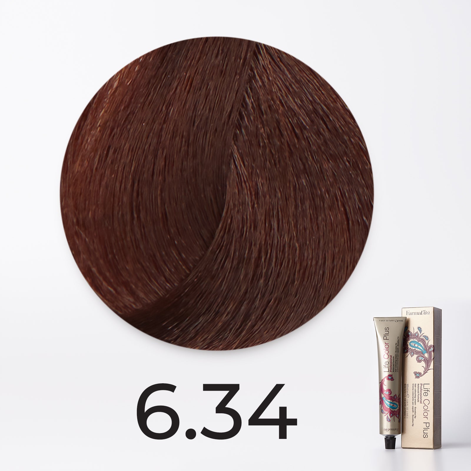 FarmaVita Life Color Plus 100 ml - 6.34 Dark Golden Copper Blonde