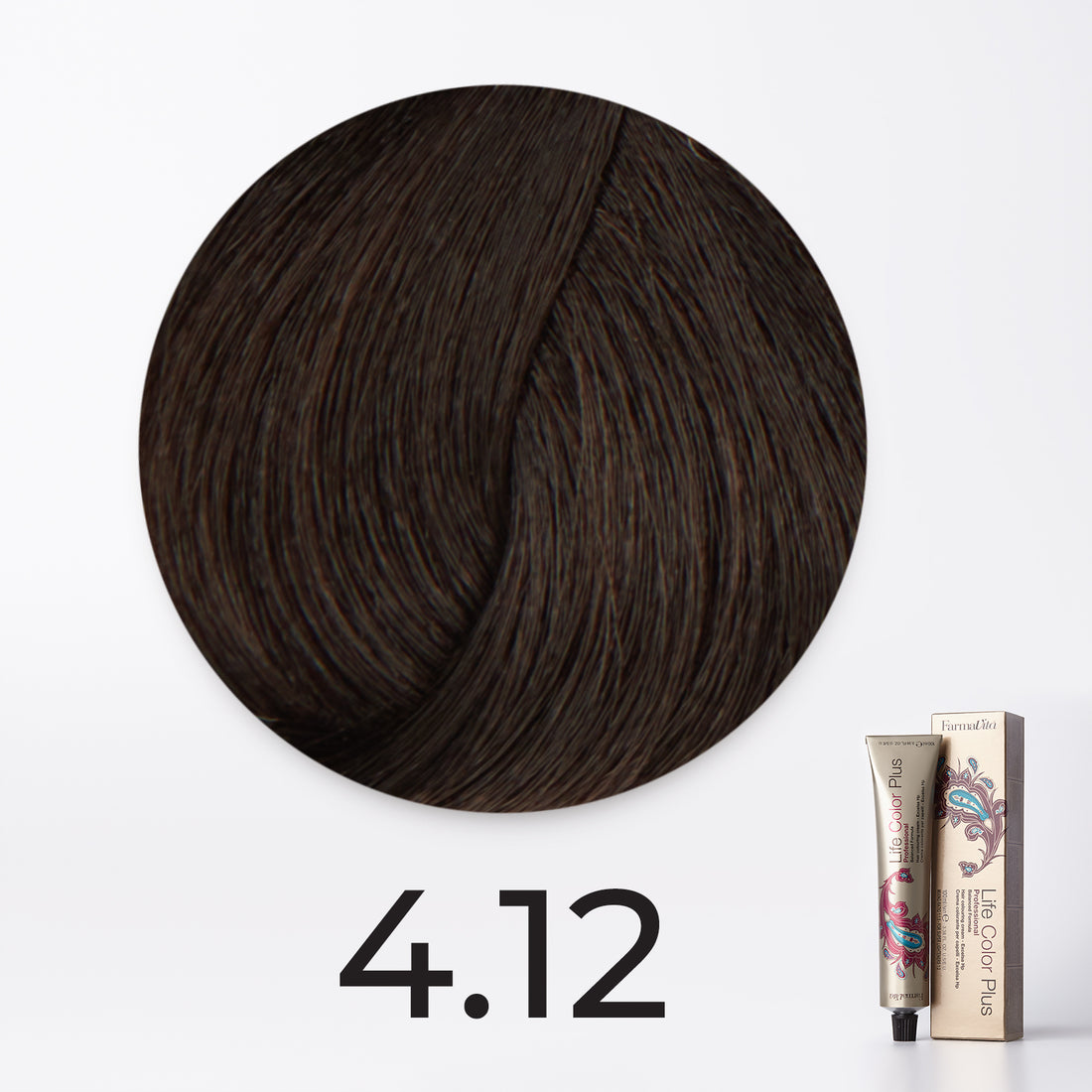 FarmaVita Life Color Plus 100 ml - 4.12 Ash Irisee Brown