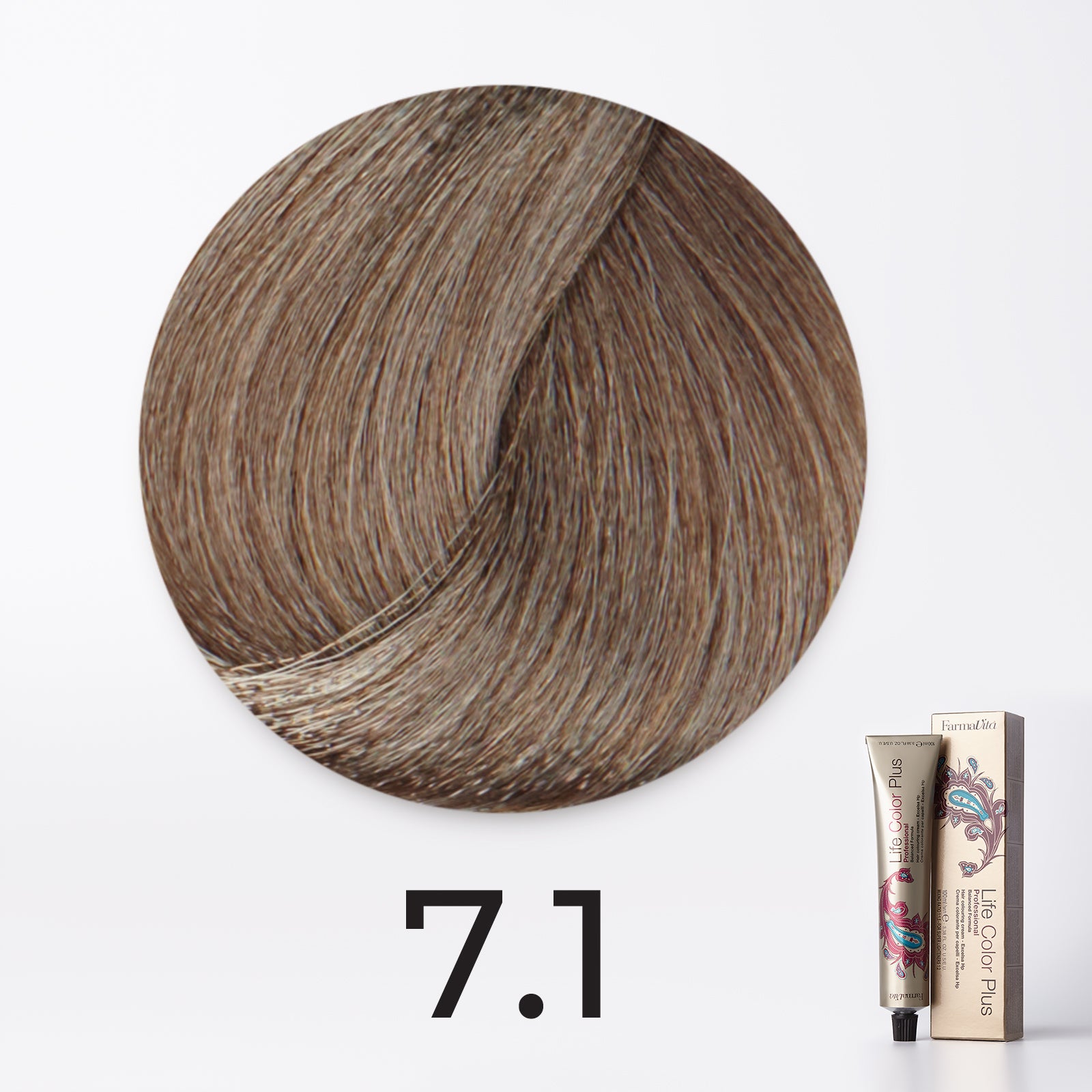 Farmavita Life Color Plus 100 ml - 7.1 Ash Blonde