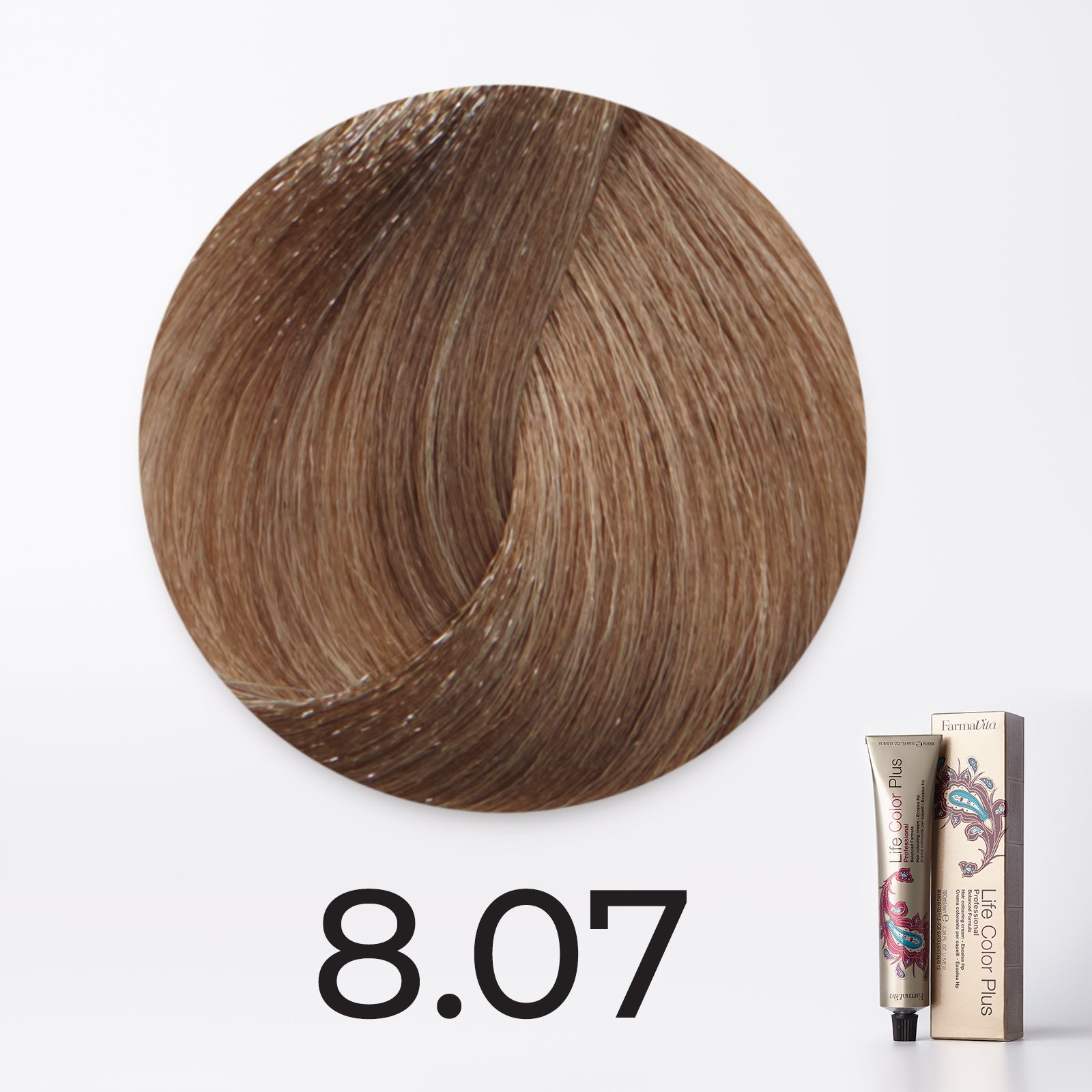 Farmavita Life Color Plus 100ml – 8.07 Light Matt Blonde