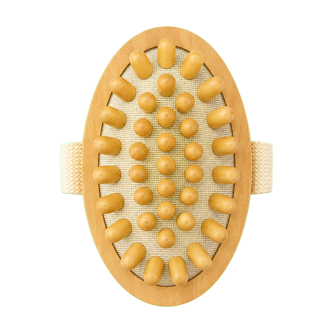 Wooden Body Massager with Rounded Massage Knobs