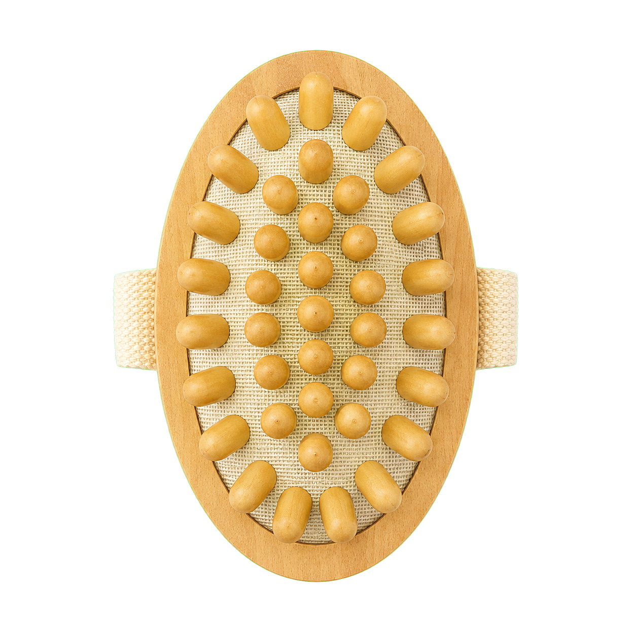Wooden Body Massager with Rounded Massage Knobs