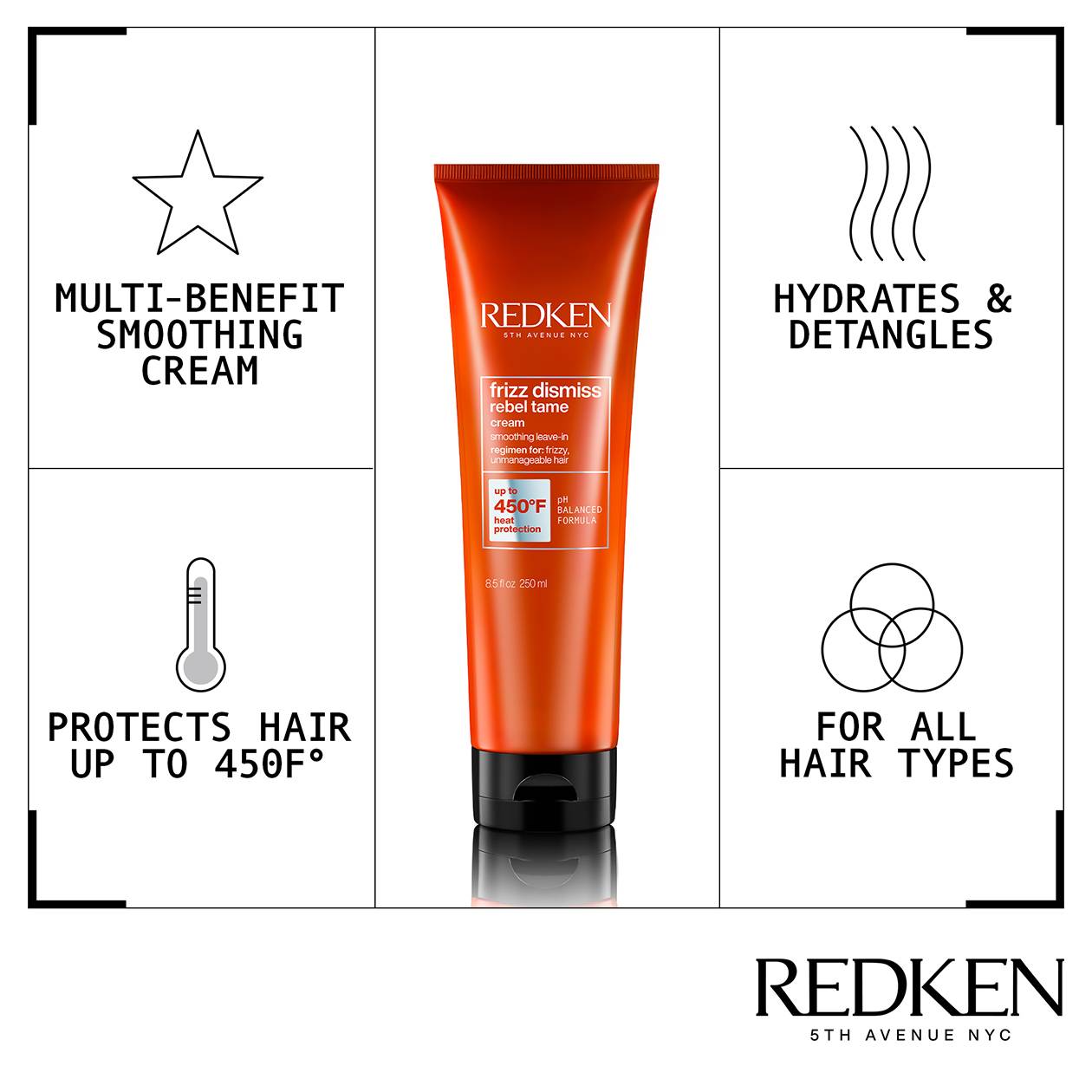 Frizz Dismiss Rebel Tame Leave-In Cream 250ml